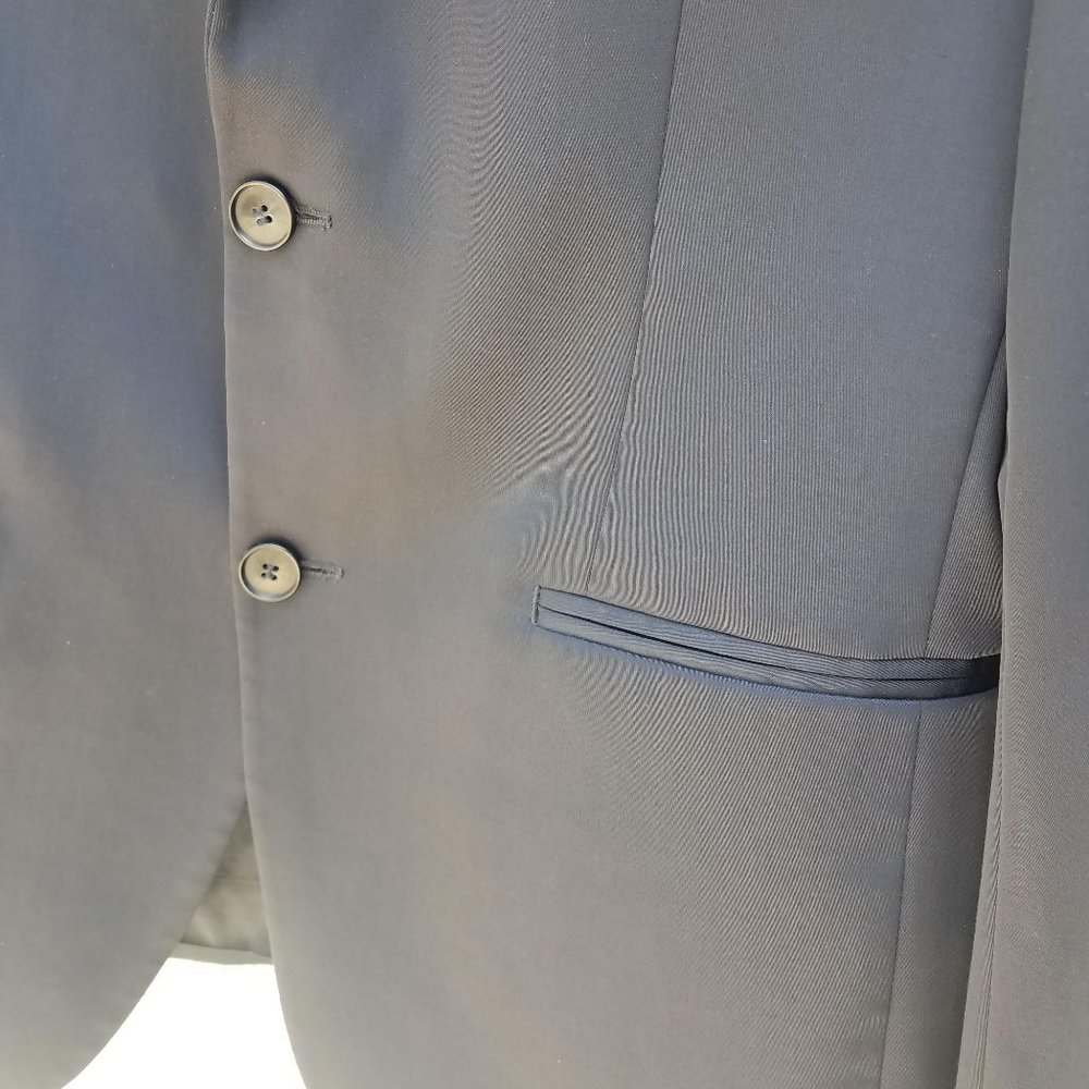Zara Mens Navy Blue Suit Jacket - Picture 13 of 16